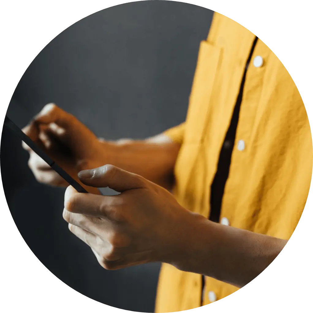 Holding and using an ipad